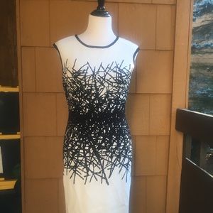 Calvin Klein Abstract Sheath Dress